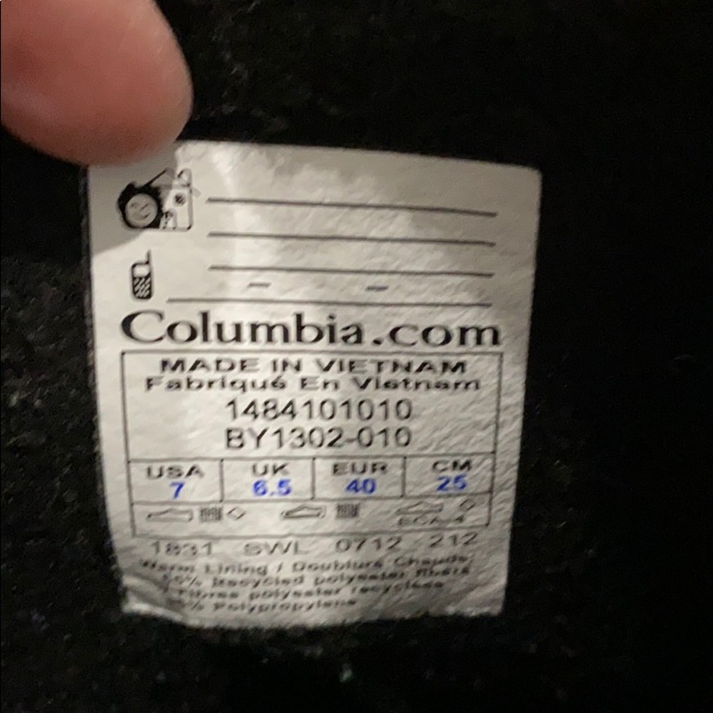 Columbia Waterproof Winter Snow Boots Size 7 - Picture 7 of 7